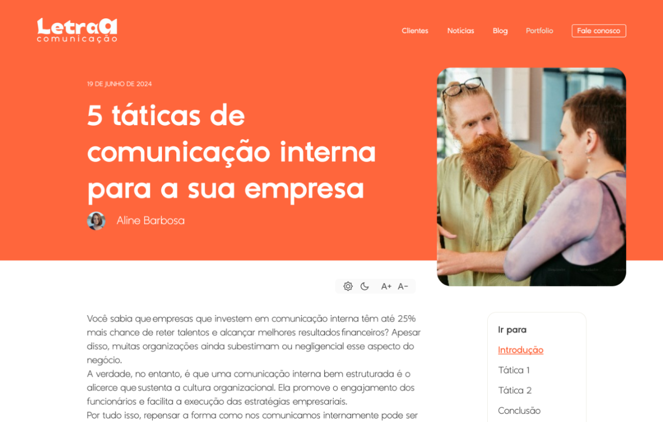 Site novo do Letra A